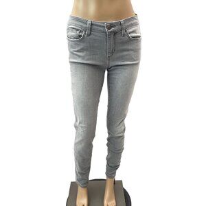 Joe's Gray Slim Fit Skinny Jeans Faded Gray Mid-Rise Stretch Denim Womens 28